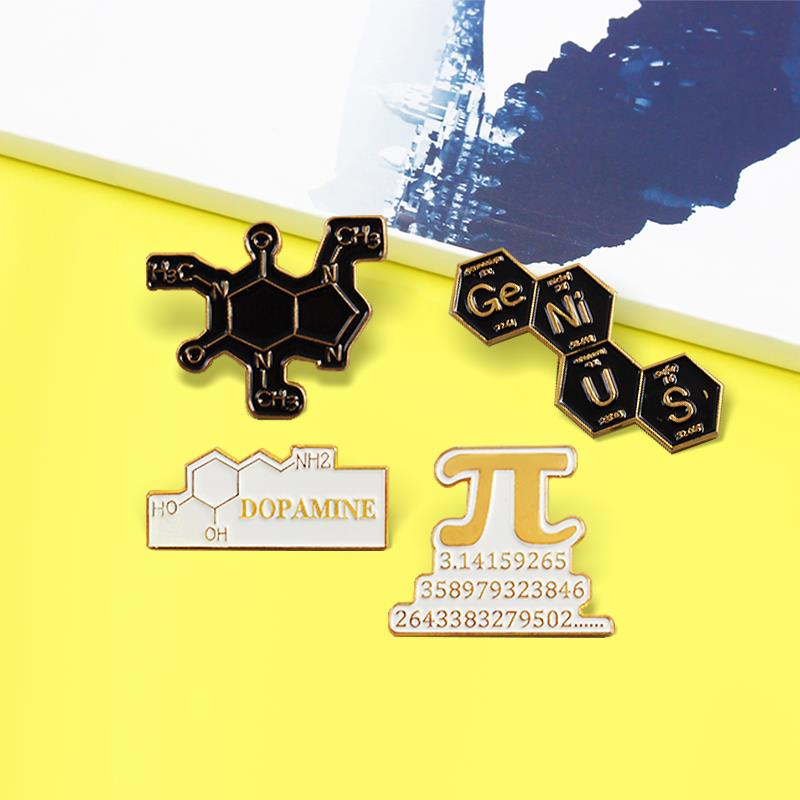 Science Buddies - Matematyka nauka chemiczna emalia Pin dopamina