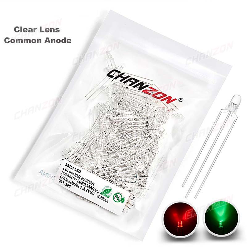 Dwukolorowa dioda LED 3 mm 100 – Science And Hobby recenzja i cena