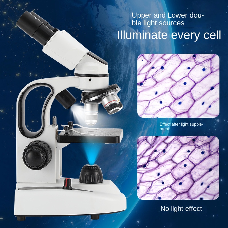 Mikroskop dwuokularowy 40X-100 – Microscope Compound 40X recenzja i cena