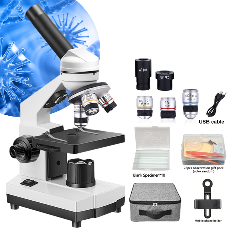 Przenośny mikroskop optyczny b – Microscope Compound 40X recenzja i cena